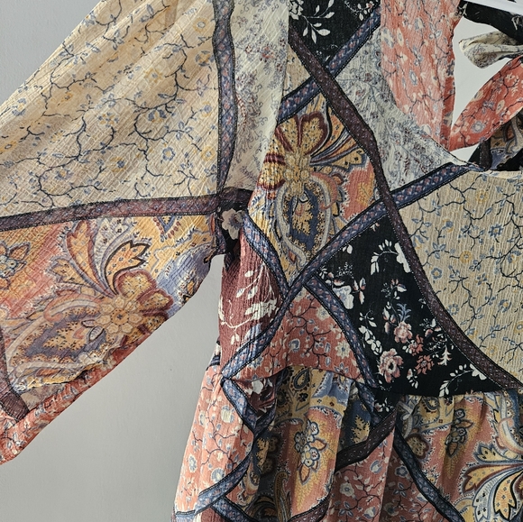 NWT American Eagle Bohemian style Flowy Blouse - Picture 5 of 7